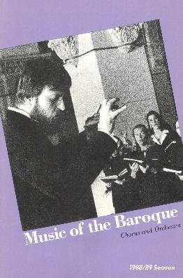 Music of the Baroque 1988/89 Season